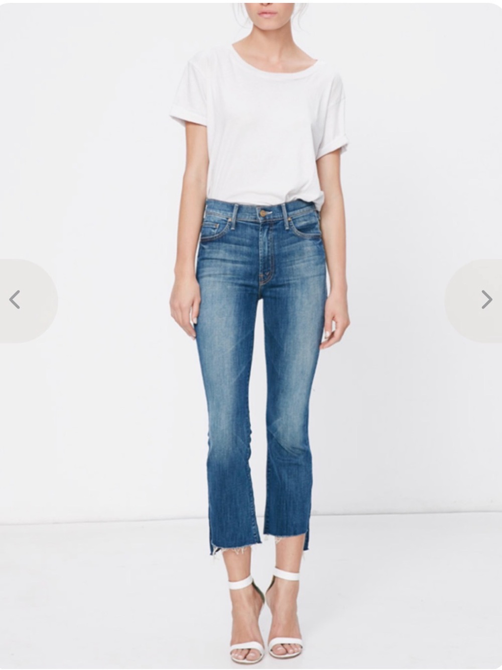 MOTHER Insider Crop Step Fray- Not Rough Enough